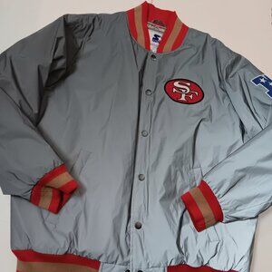 49ers rare XXL jacket Starter  3m reflective 2xl preowned NFL San Francisco